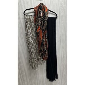 Scarf Custom‎ Bundle (Set of 3) Various Patterns, Materials & Lengths - Set E